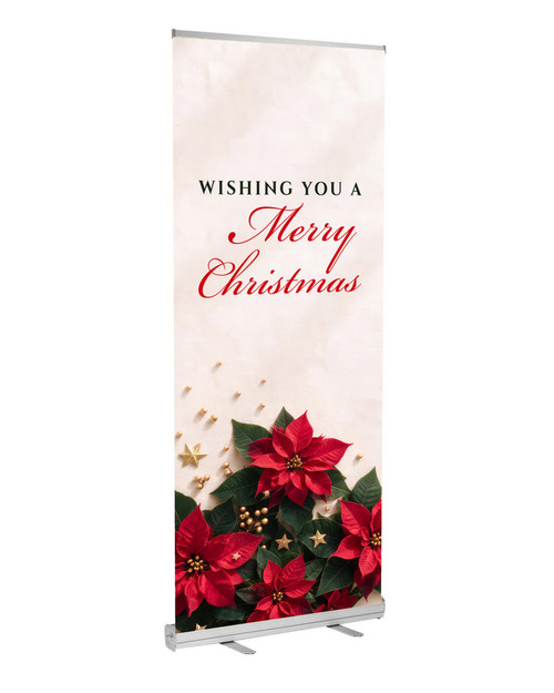 Merry Christmas Christmas D2 Retractable Banner