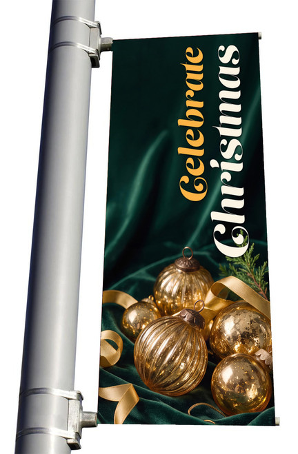 Celebrate Christmas Christmas Light Pole Banner