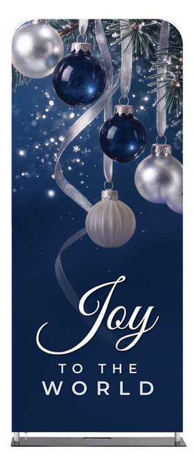 Joy to the World Christmas Tension Fabric Display