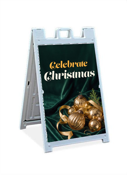 Celebrate Christmas Christmas Sandwich Sign