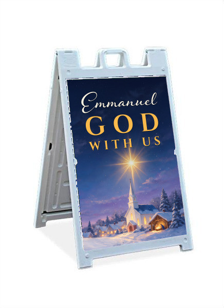 Emmanuel Christmas Sandwich Sign