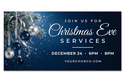 Christmas Eve Services Christmas outdoor banner
