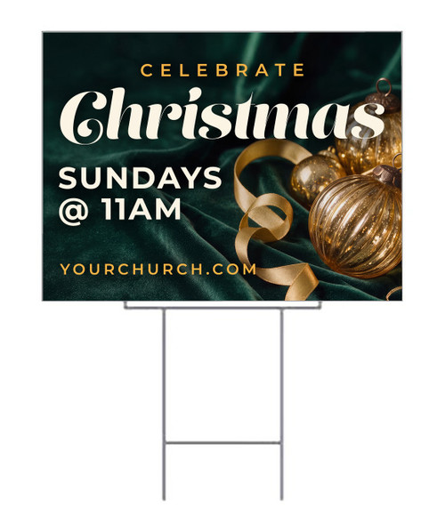 Celebrate Christmas Christmas Yard Sign