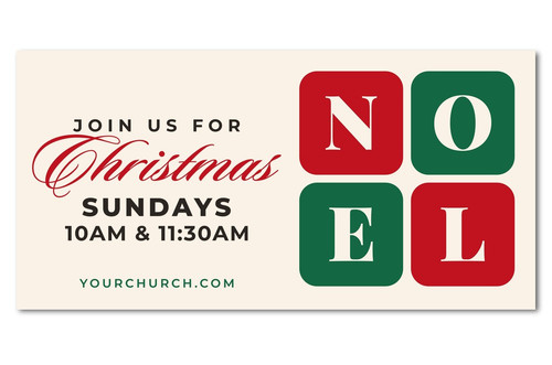 Join Us for Christmas Sundays Christmas outdoor banner
