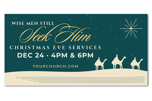 Wise Men Still Seek Him Christmas outdoor banner