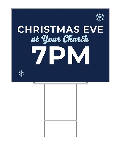 Christmas Eve at Your Church Christmas Yard Sign