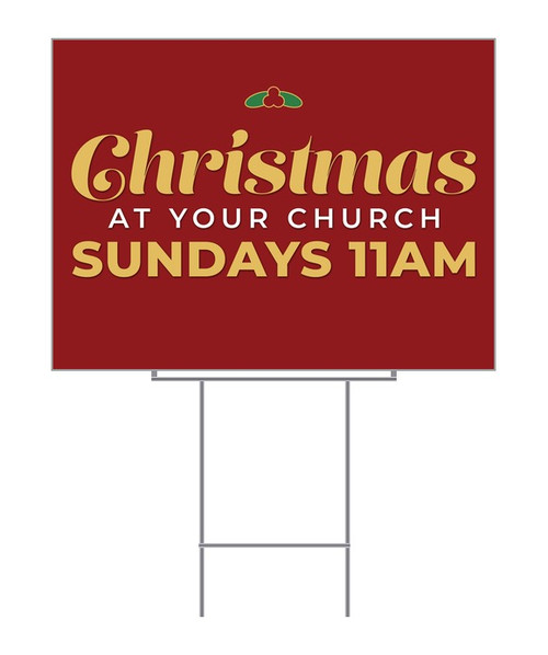 Christmas at Your Church Christmas Yard Sign