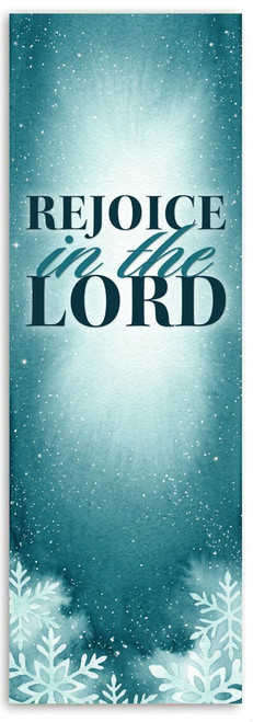 Rejoice in the Lord - Vertical layout (18x60, 2x6, 3x8, 4x10, 4x12 options)