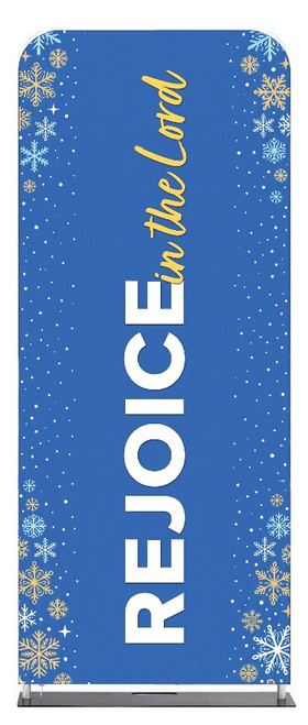 Rejoice in the Lord Winter Tension Fabric Display