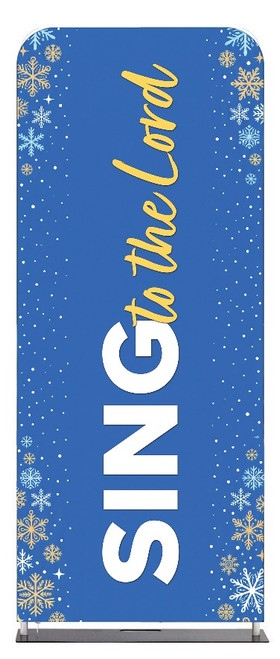 Sing to the Lord Winter Tension Fabric Display