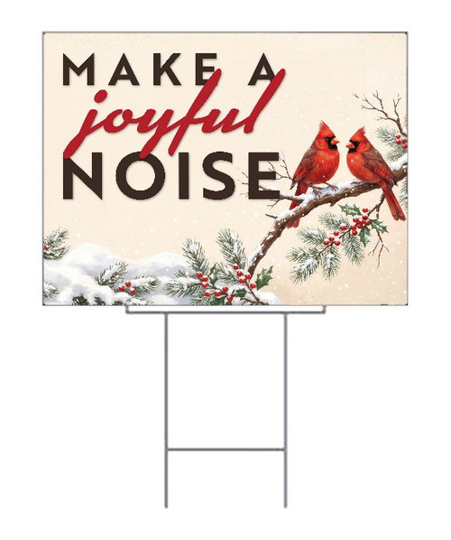 Make a Joyful Noise Winter Yard Sign