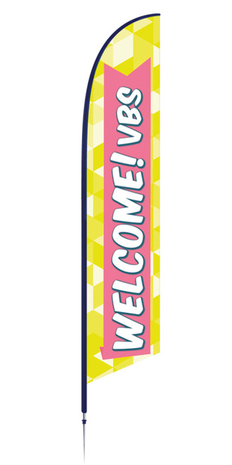 Welcome - Feather Banner - VBS Popsicle