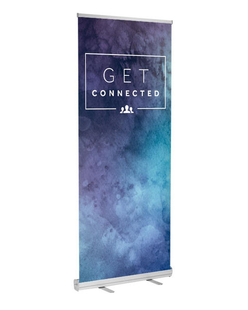 Retractable banner get connected