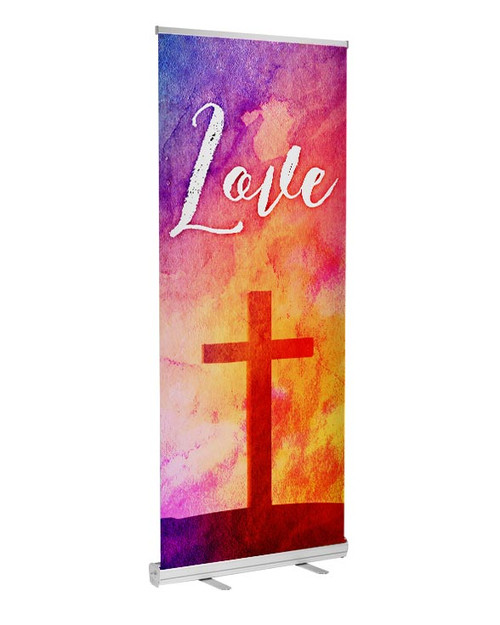 retractable indoor banner Easter