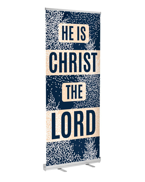 retractable indoor banner christmas