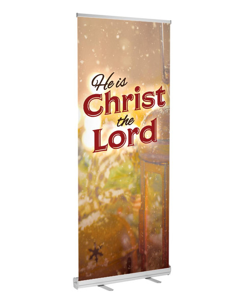 retractable indoor banner christmas