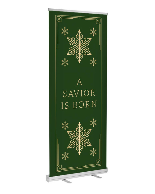 retractable indoor banner christmas