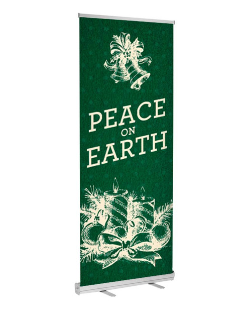 retractable indoor banner christmas