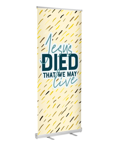 retractable indoor banner easter