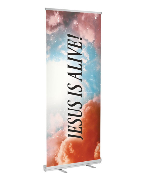 retractable indoor banner easter