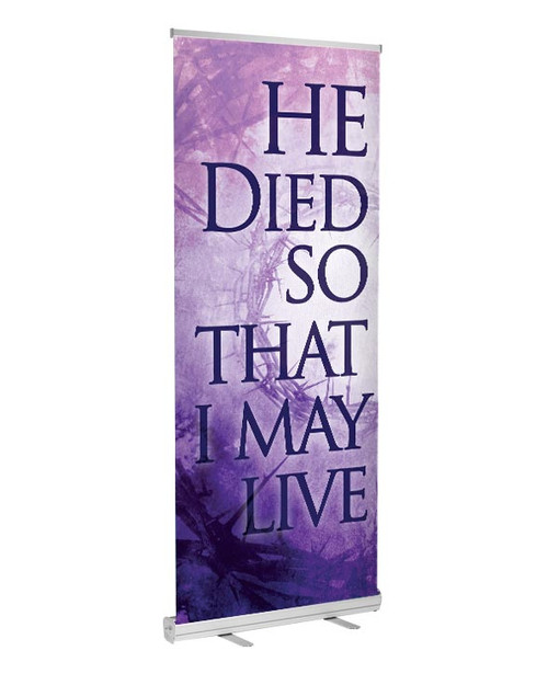 retractable indoor banner easter