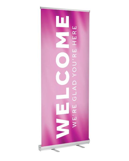retractable indoor banner welcome