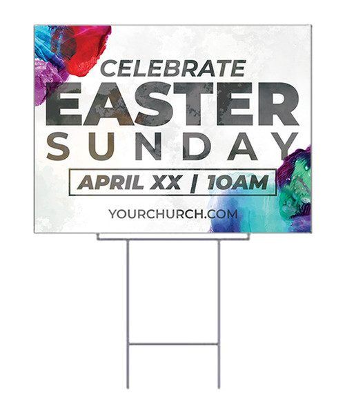Easter Paint Yard Sign