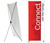 x-stand with banner 31.5x79