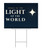 Light of the World Christmas Yard Sign