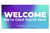 Welcome outdoor welcome banner - Color Wash