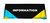 Information Color Block table throw: black with blue and yellow color blocks