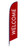 Welcome - Feather Flag - Red A09