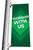 Worship With Us - Light Pole Banner - Pattern Design 1 Green