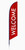 Welcome - Feather Flag - Geometric Red B87