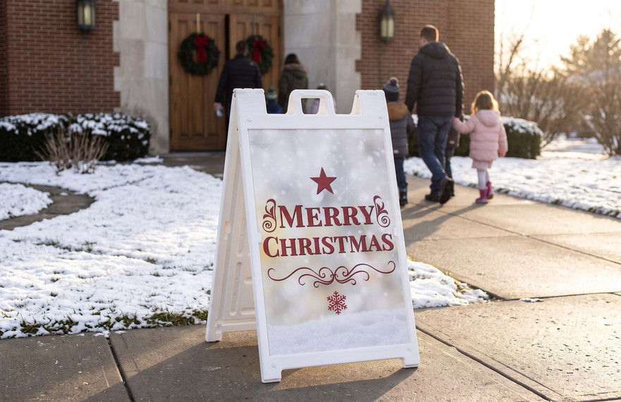 Christmas Sidewalk & A-Frame Signs