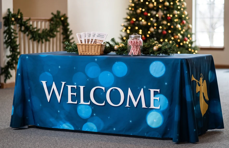 Christmas Table Throws & Tablecloths
