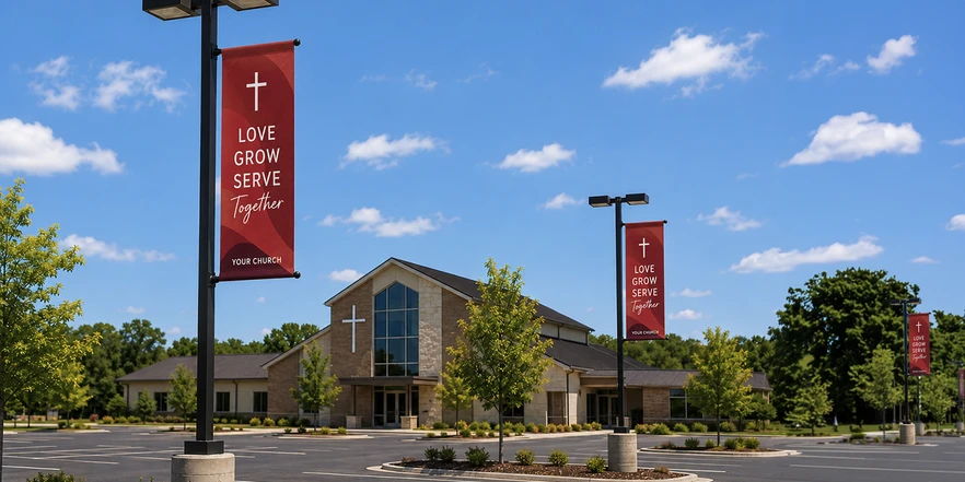 Custom Light Pole Banners