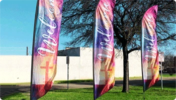 Church Feather Flags