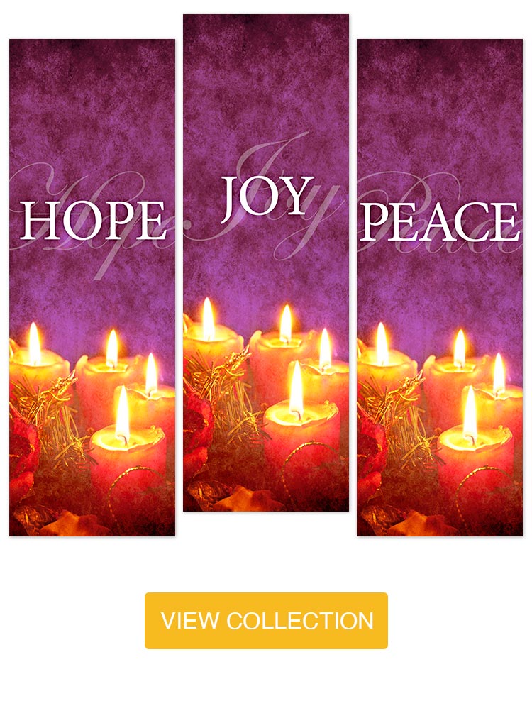 Advent Candle Banners