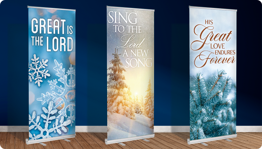 Winter Retractable Banners