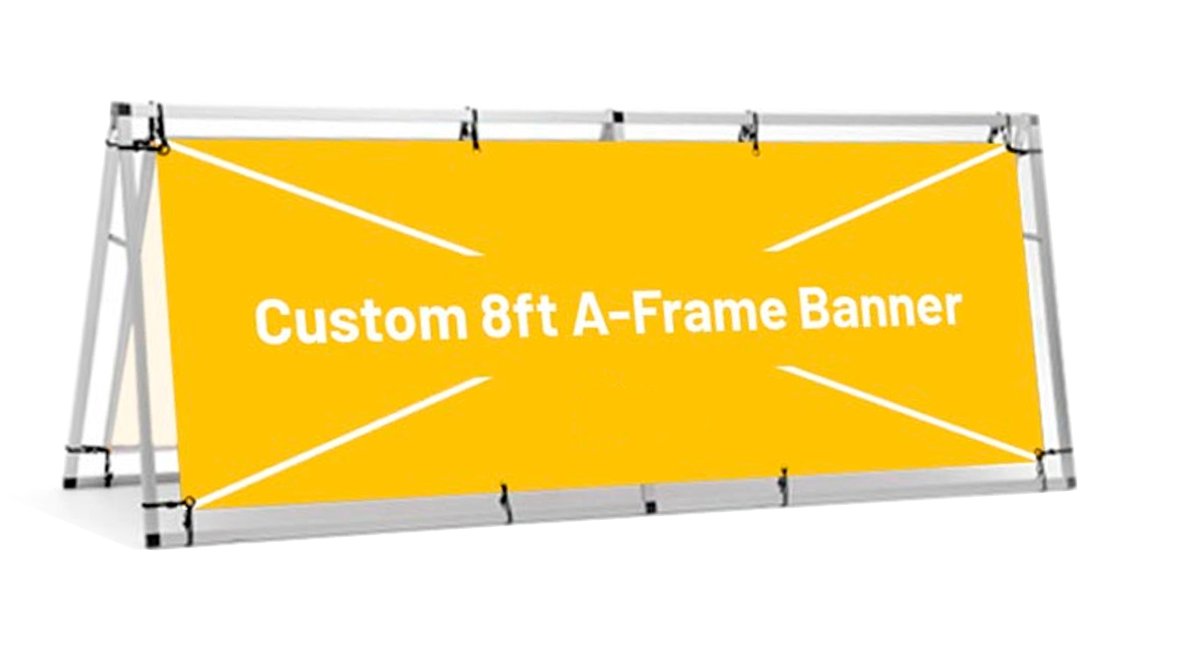 outdoor banner display frame