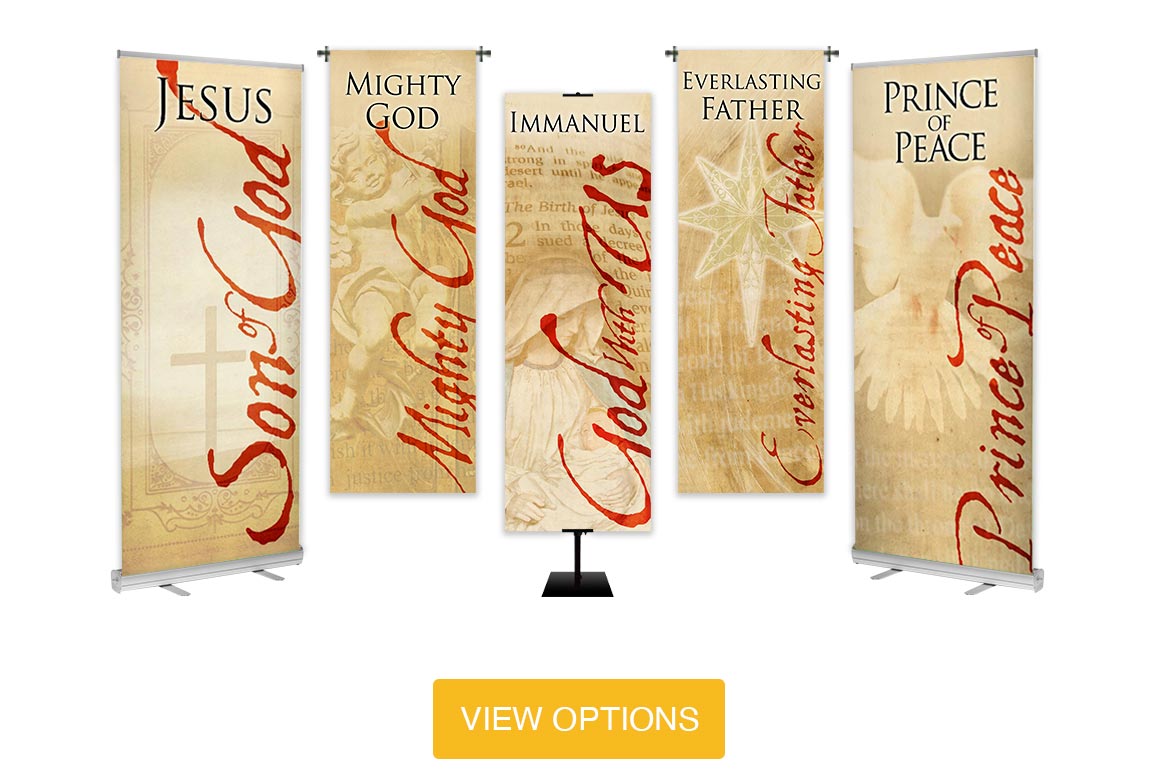 Names of Christ fabric banners