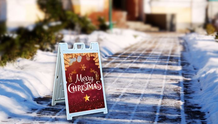 Christmas Sidewalk Signs