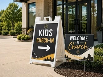 church banners navigation image block