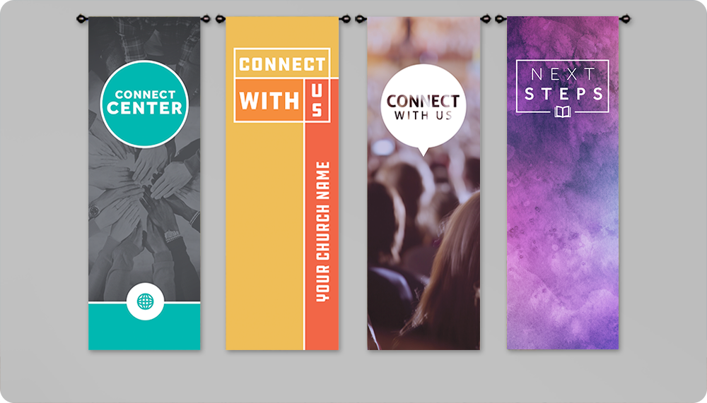Connection Indoor Hanging Banners