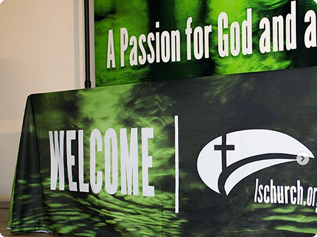 custom church backdrop