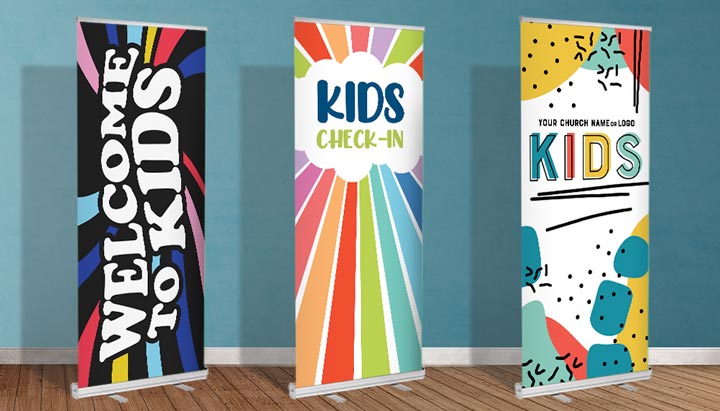 Welcome Kids Church Banner