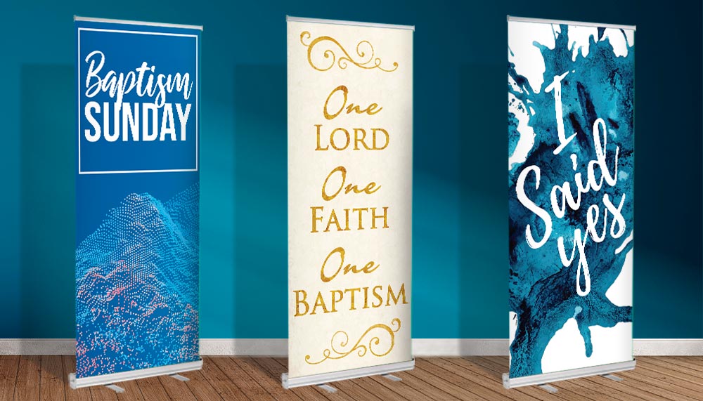 Baptism Retractable Banners