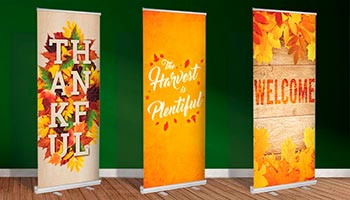 Fall Retractable Banners 