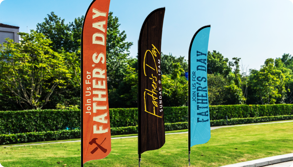 Father’s Day Feather Flags